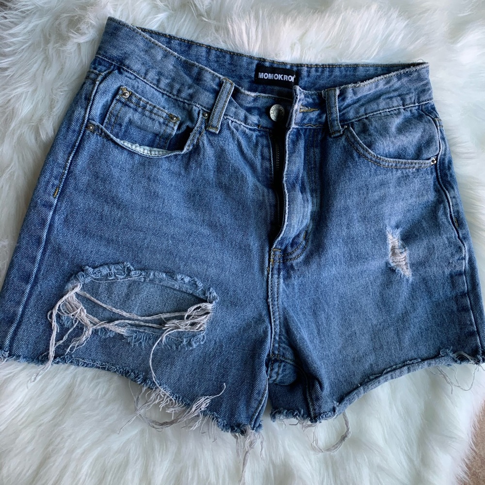 Denim shorts